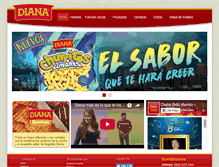 Tablet Screenshot of diana.com.sv