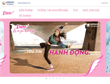 Tablet Screenshot of diana.com.vn